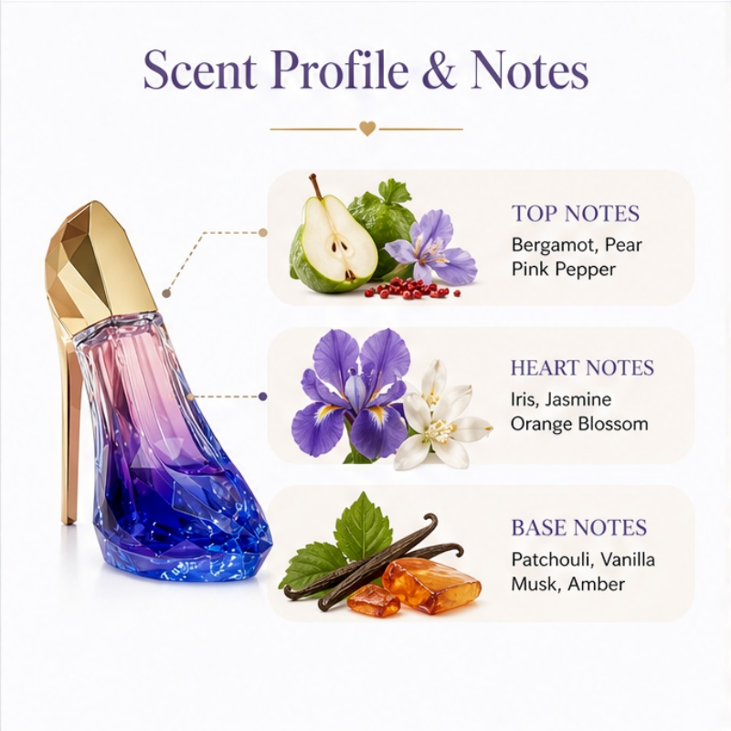 Parfum pour femmes au design d - Perfume Fragrance Blue avis et prix