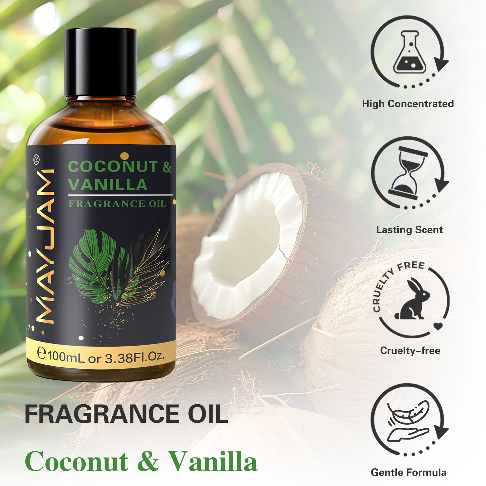 Huile parfumée MAYJAM Coconut  - Amber Musk Oil avis et prix